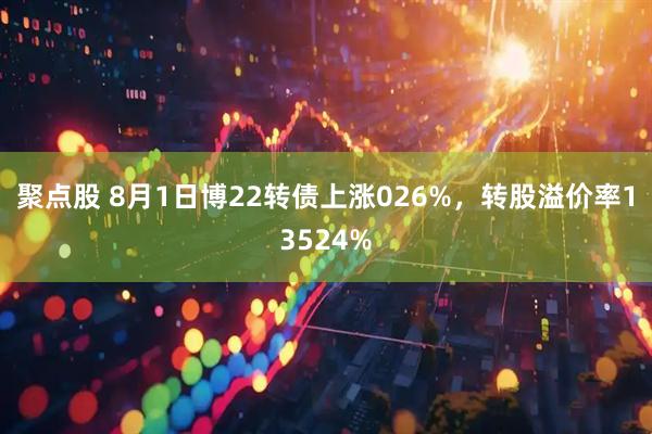 聚点股 8月1日博22转债上涨026%,转股溢价率13524%